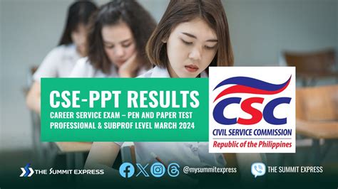 cse ppt passers|FULL RESULTS: March 3, 2024 Civil Service Exam CSE.